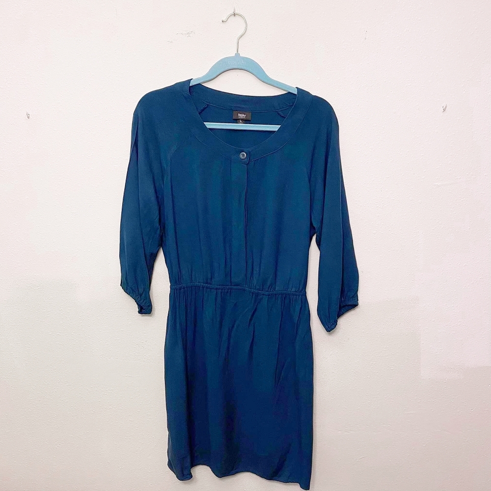 Mossimo 3/4 Long-Sleeved Dress Dark Teal Size L